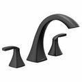 Moen Voss Two-Handle Roman Tub Faucet in Matte Black T693BL